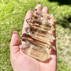 Citrine Double Point DT Crystal Quartz 