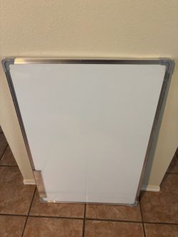 Metal Framed Magnetic Whiteboard 23 1/2”x 351/2”