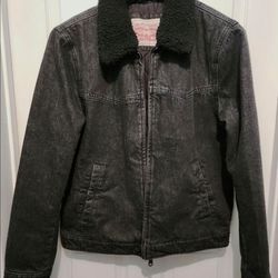 Men's Levi's denim jacket XL Sherpa black