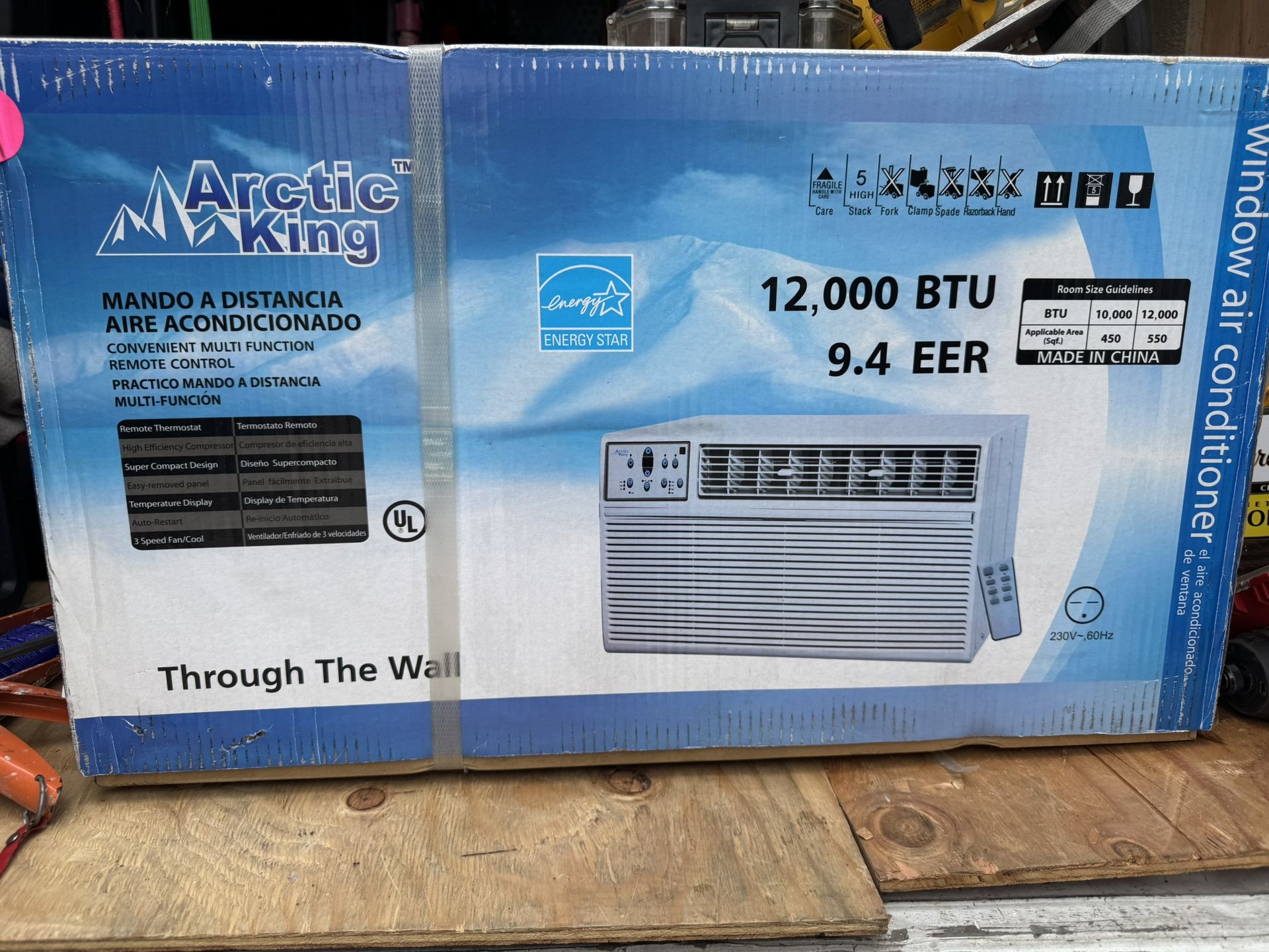 Arctic King 12000 BTU 220 volt Through The Wall Or Window Ac in box