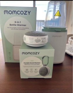 Momcozy Portable Sound Machine & Bottle Warmer - Sage Green