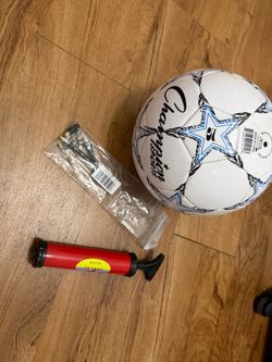 Football with pump n accessories