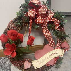 Welcome Valentine Wreath