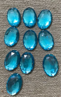 Blue Jewel Buttons/Beads