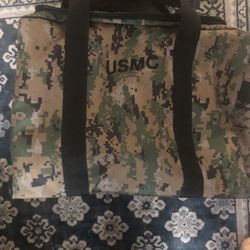 Marine Corps digital woodland camouflage camo duffle Bag