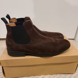 Mens H&M Chelsea Brown Suade Boots
