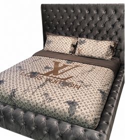 Queen wayfair Bed Frame ( Grey)