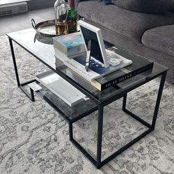 Glass center table