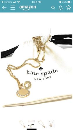 Kate spade gold necklace