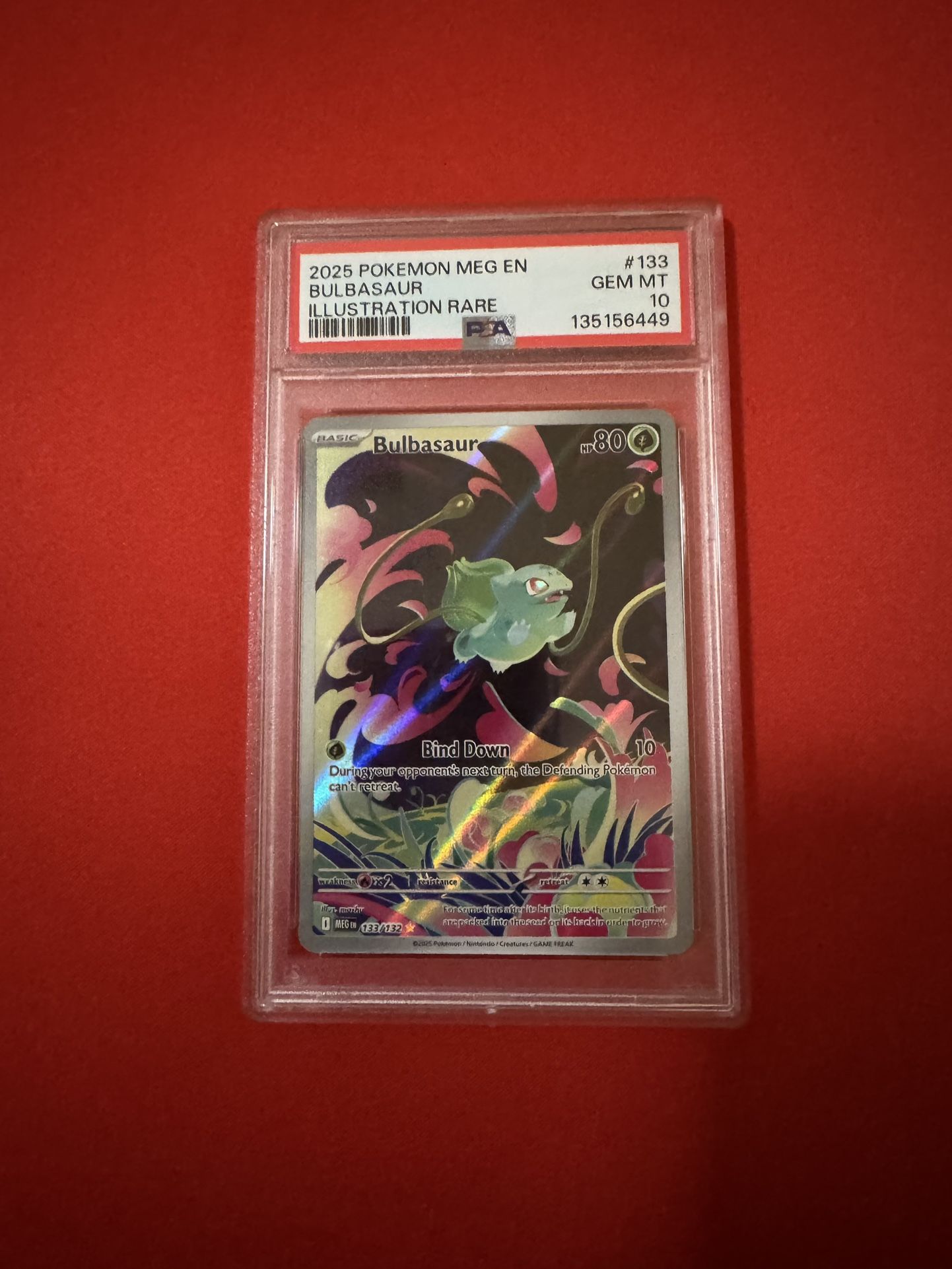 2025 Bulbasaur IR #133 (PSA 10)
