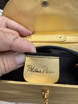    Vintage Paloma Picasso Heavy Gold Metal Shoulder