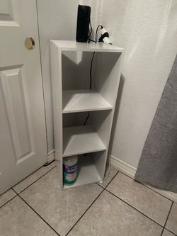 White 3-Shelf Storage Unit