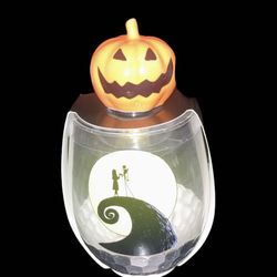 Disney Nightmare Before Christmas Wine Glass with Stopper
