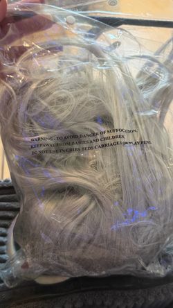 Gray wig