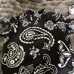 Brand New Crowns Paisley/Bandana Shirt 