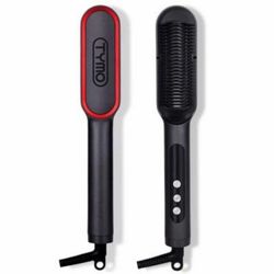 TYMO Ring Plus Ionic Hair Straightening Comb HC103 Hair Straightener Brush Black New