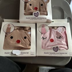 Christmas Baby Hat N Towel 