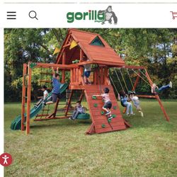 Second hand swing and slide cheap set