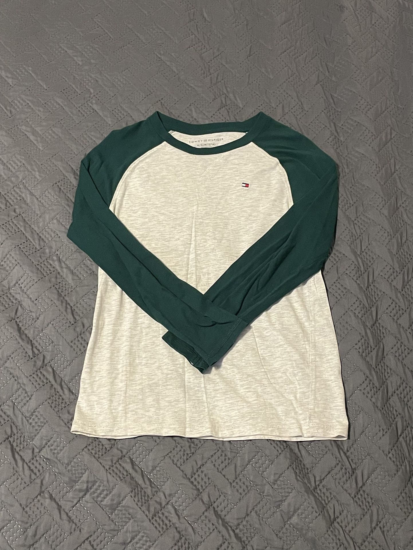 Tommy Hilfiger Green and Cream Shirt