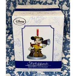 NEW Disney Store Director Mickey Mouse Sketchbook Ornament Limited Edition LE Christmas Present Xmas Gift Hollywood Studios 