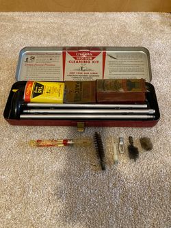 Vintage OUTERS Gunslick 20 28Ga. Shotgun Gun Cleaning Kit Rod Tools Case NICE