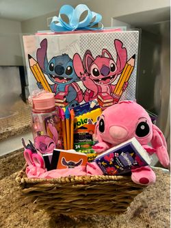 Stitch and Angel back to school set