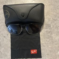 Ray Ban Sunglasses RB3(contact info removed)/8G Black Silver frames w/ Original Case & Cloth