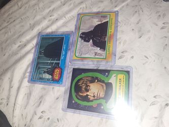 Star wars cards luke Skywalker Darth vador