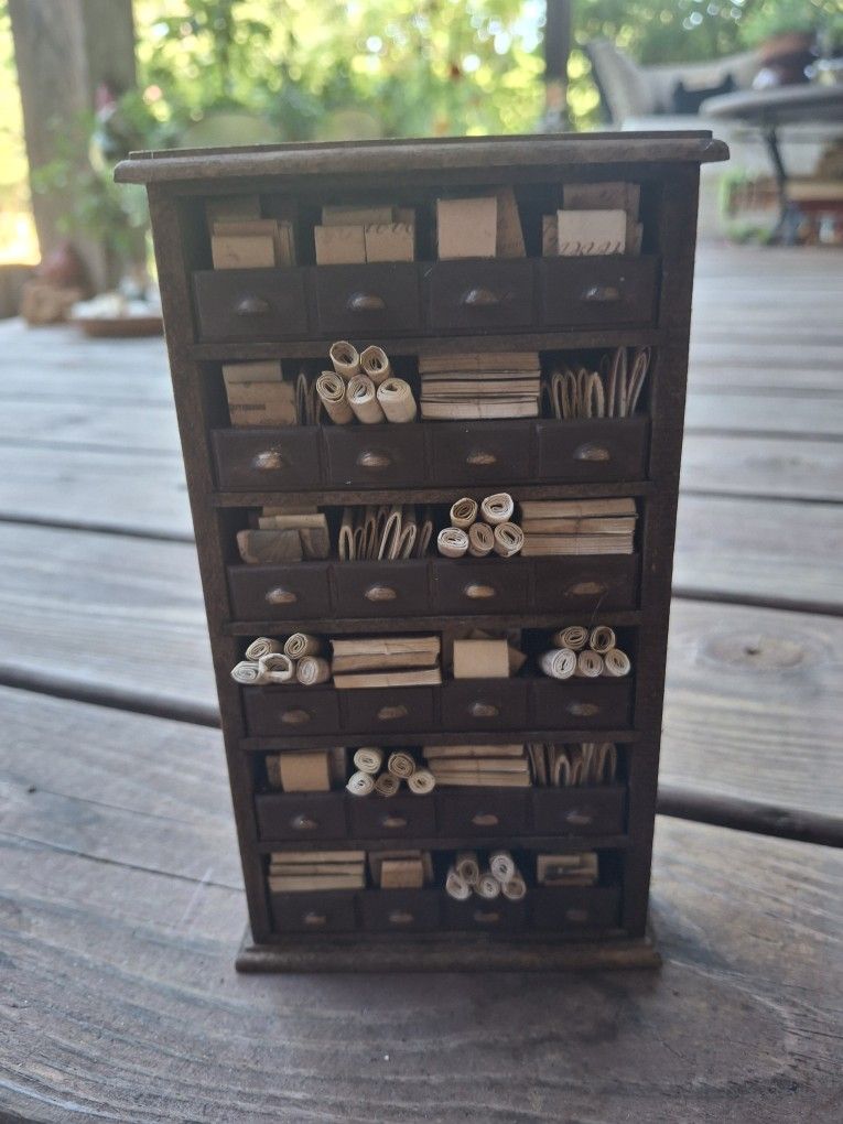 Lost Miniatures Handmade Bookcase 1:12 Dollhouse Scale