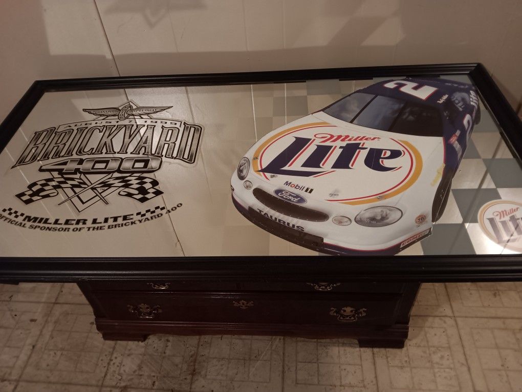 Rusty Wallace Brickyard 400 Miller Lite Mirror