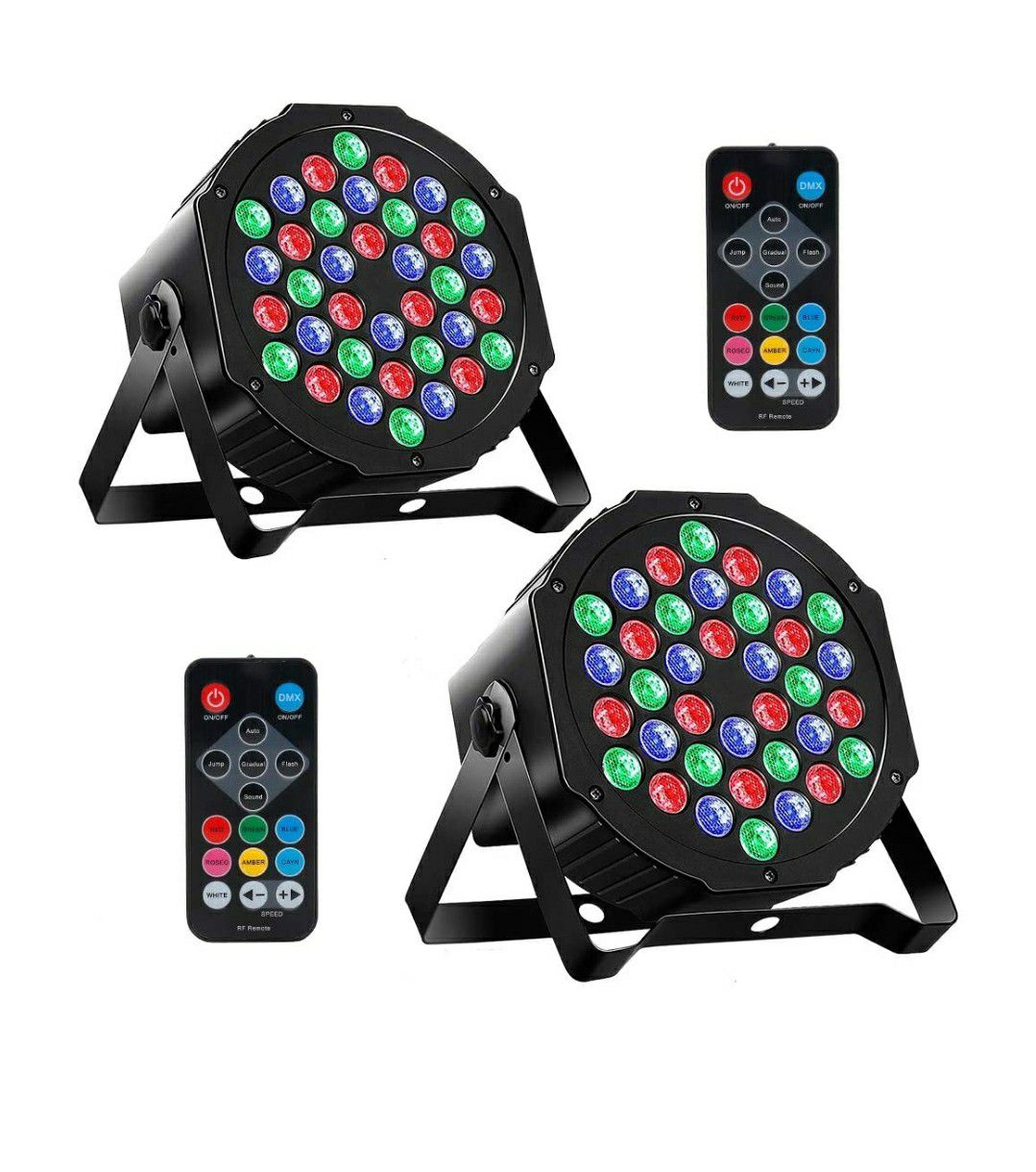 2 MOSFiATA DMX, RGB 36 LED DJ Light (2 Pack)