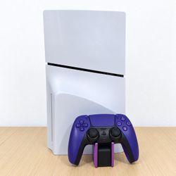 PS5 Console Bundle – Purple DualSense Controller, All Cables Included