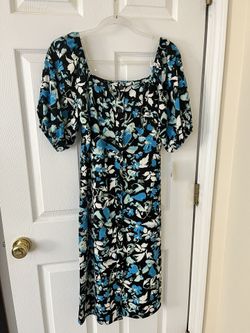 Blue Floral Dress 