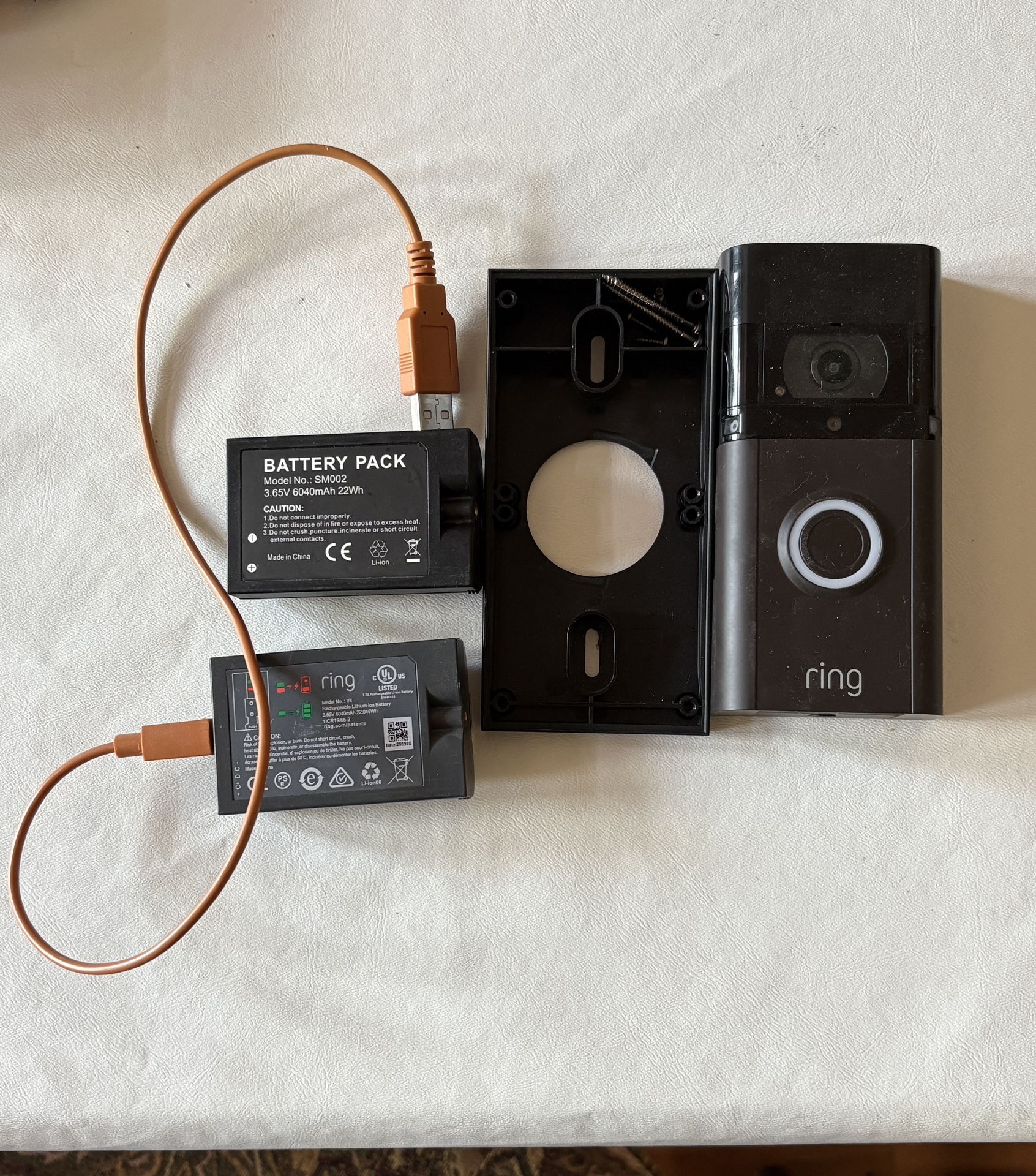 Ring Video Doorbell 3 Plus (Mount And Spare Battery Included)