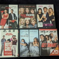 6 Comedy/Rom-Com DVD's