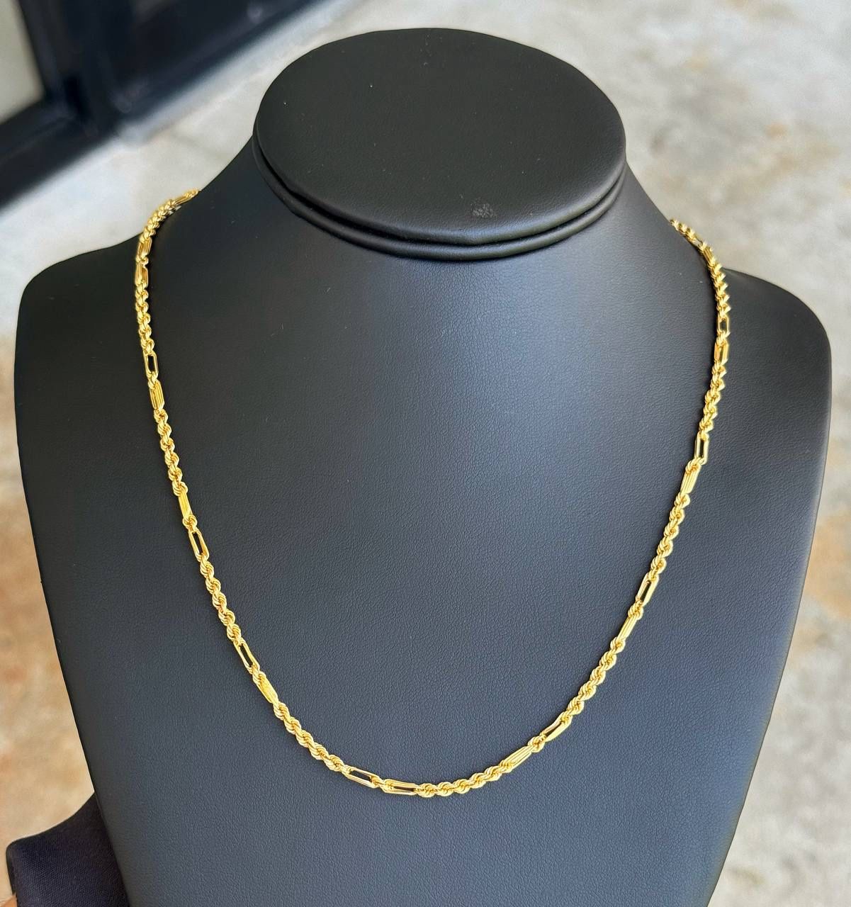 Jewelry 14k solid yellow gold Rope necklace chain 20.00" 3.00mm width