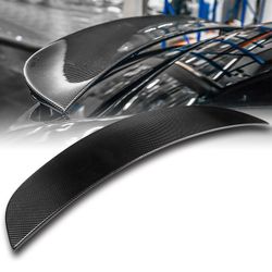 For 2016-2022 Tesla Model X OE-Style Real Carbon Fiber Rear Trunk Spoiler Wing -(2-SPC-7402-CF
