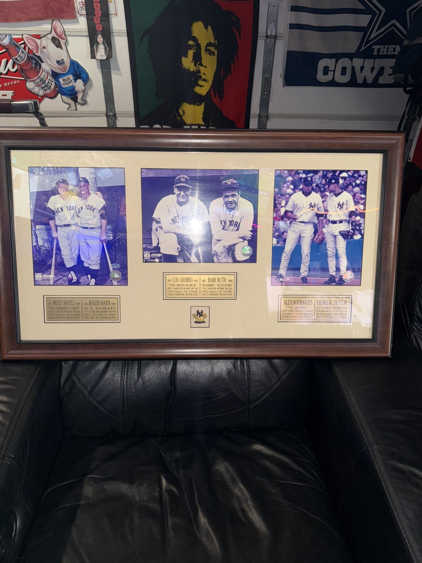 NY Yankees Collage And Pin Frame