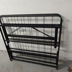 Foldable 14 Inch Metal Platform Twin Bed Frame