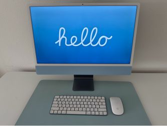 Apple iMac 24” M1 (2021) Blue – Excellent Condition