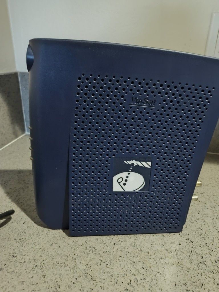 ViaSat Surfbeam Satellite Modem SM2100 with Power Supply Blue
