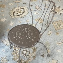 French Iron Bistro Chairs by Plymold (6 Available)