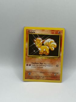 Pokemon Vulpix Base Set HP Error Card #68