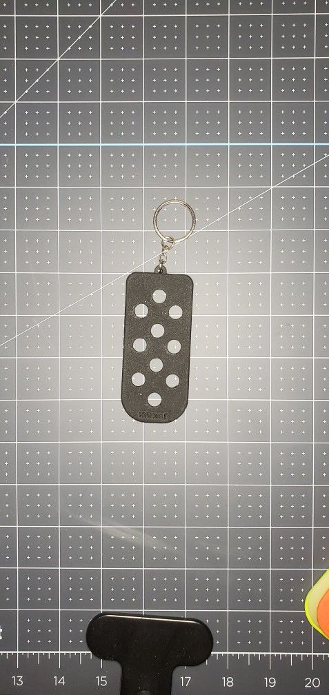 Croc Charm Keychain Black
