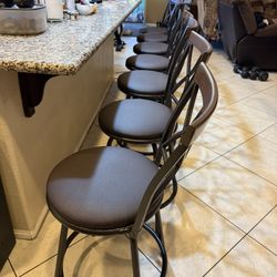 set of 7 counter height bar stool swivel sturdy 