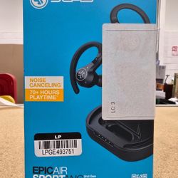 JLab Epic Air Sport Active Noise Cancelling True Wireless Bluetooth Earbuds