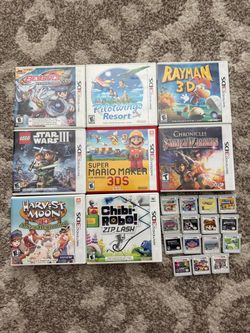Nintendo 3ds games 15 each