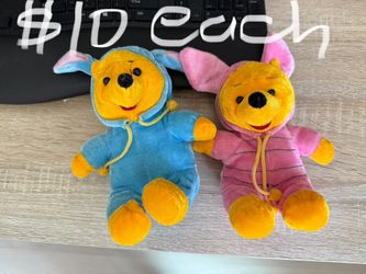 $10 each Winnie the Pooh in eeyore piglet costume plushies Disney 