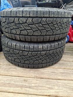 Pair 275 65 18 MS continental terrian contact used dont install