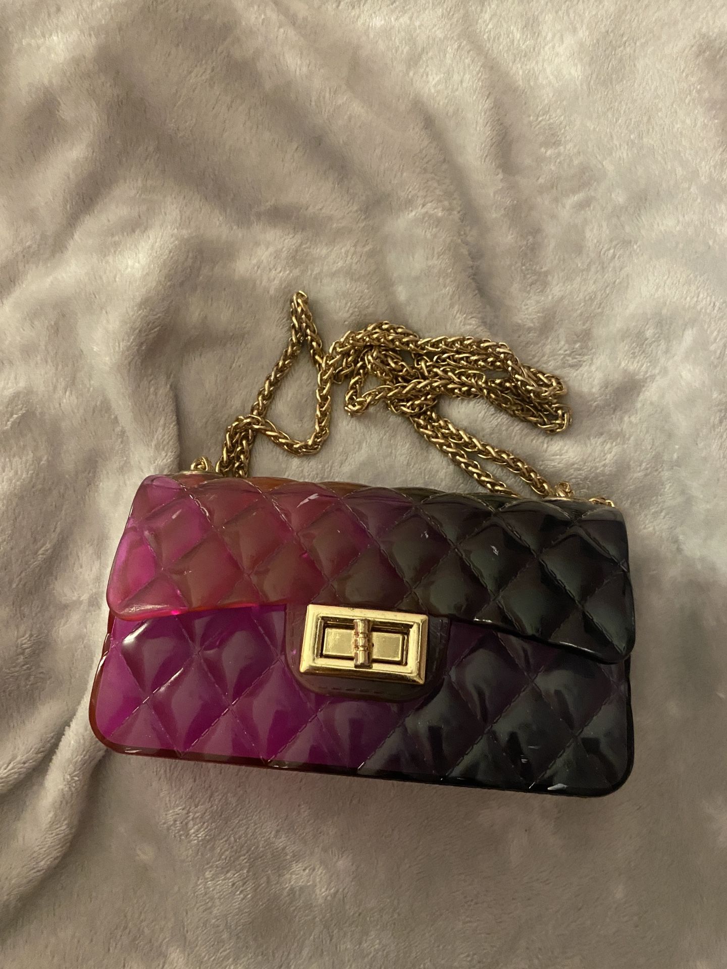 jelly pink ombré shoulder bag